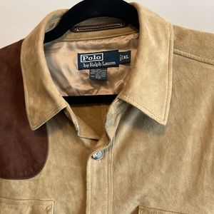 👀👀🔥RL leather suede Button up👀👀🔥